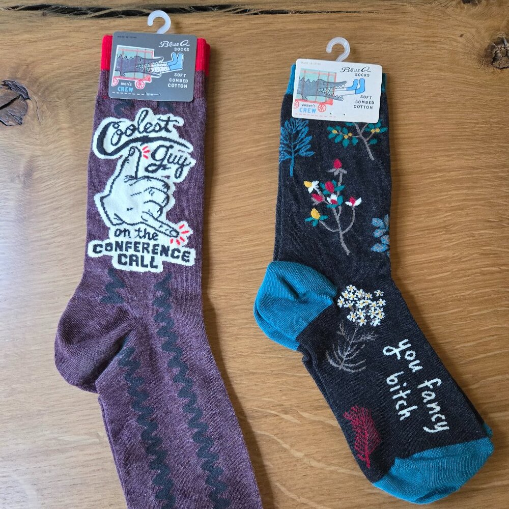 Blue Q Socks (2 Pair)